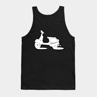 White Vespa Tank Top